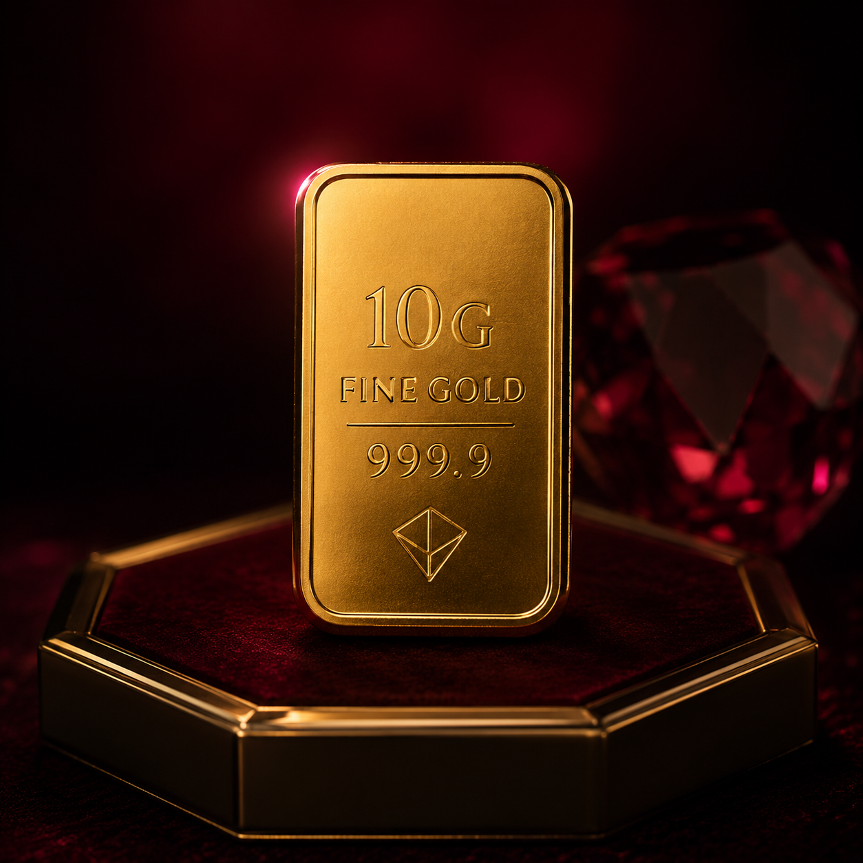 10g d'or 24 carats stocké à Dubaï