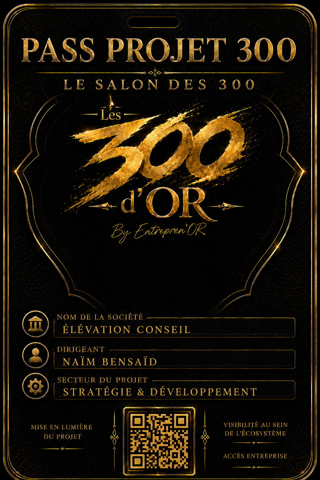 Pass Projet 300 · Les 300 d'Or